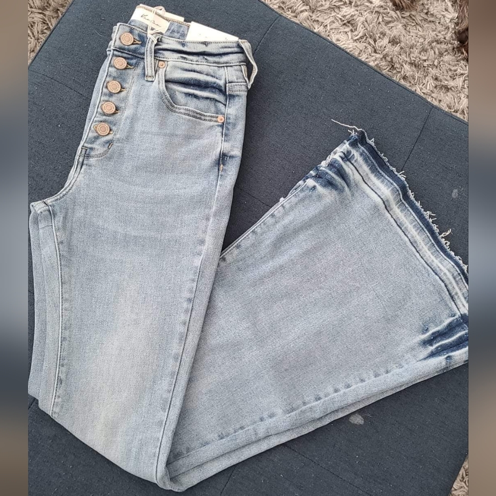 KanCan Super Flare High-Rise Medium Wash Jeans